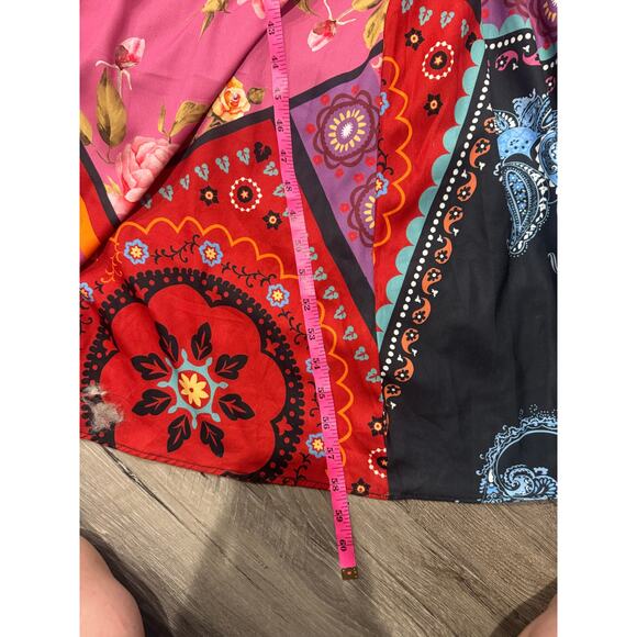 Wayward Fancies x eShakti Boho Patchwork Maxi Dress Kimono Sleeve Custom Size - Picture 5 of 12